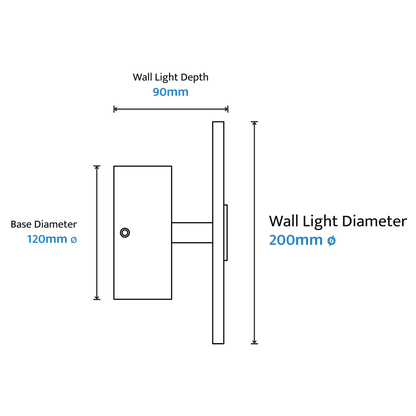 Calibo Bower Modern Alabaster Stone Round Wall Light - Brass