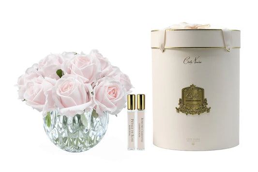 Luxury Round 13 Rose Buds Bouquet in French Pink