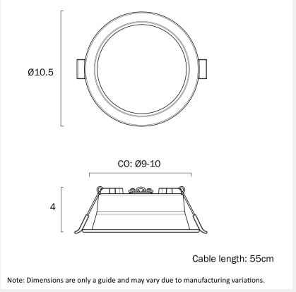RONDO LED DOWNLIGHT 3CCT DIMMABLE