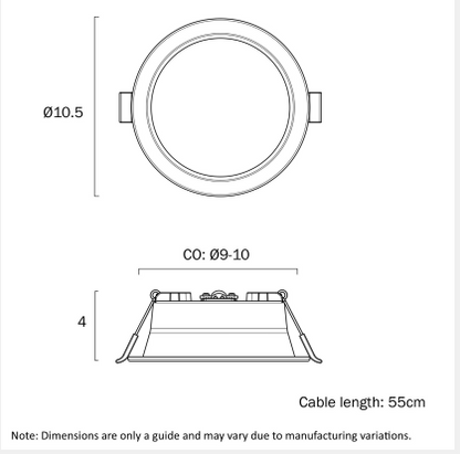 RONDO LED DOWNLIGHT 3CCT DIMMABLE