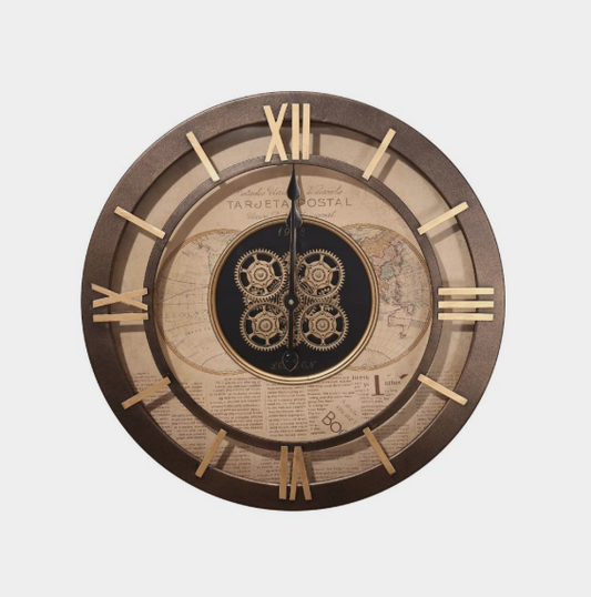 TQ-E247 Round 60cm 1968 Navigator Map Wall Clock