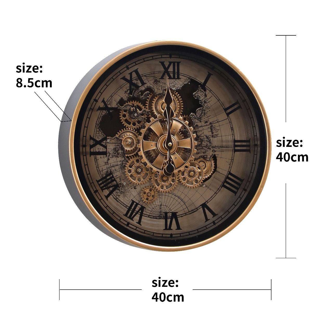 TQ-E106 40cm Marco Map Clock