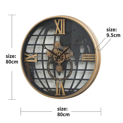 TQ-E31 80cm Atlas Globe Clock