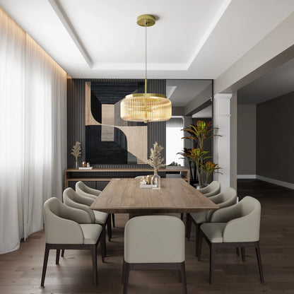 Whistler Contemporary Ribbed Glass G9 Pendant
